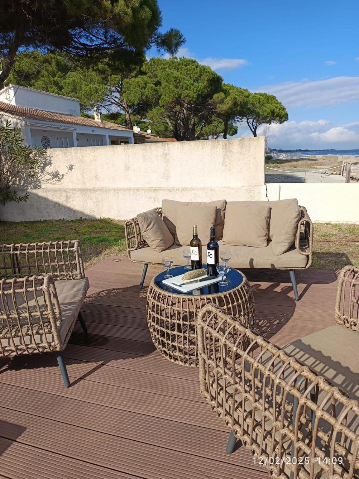 Villa Bord de mer, pieds dans l'eau, vue panoramique San-Nicolao Exterior foto