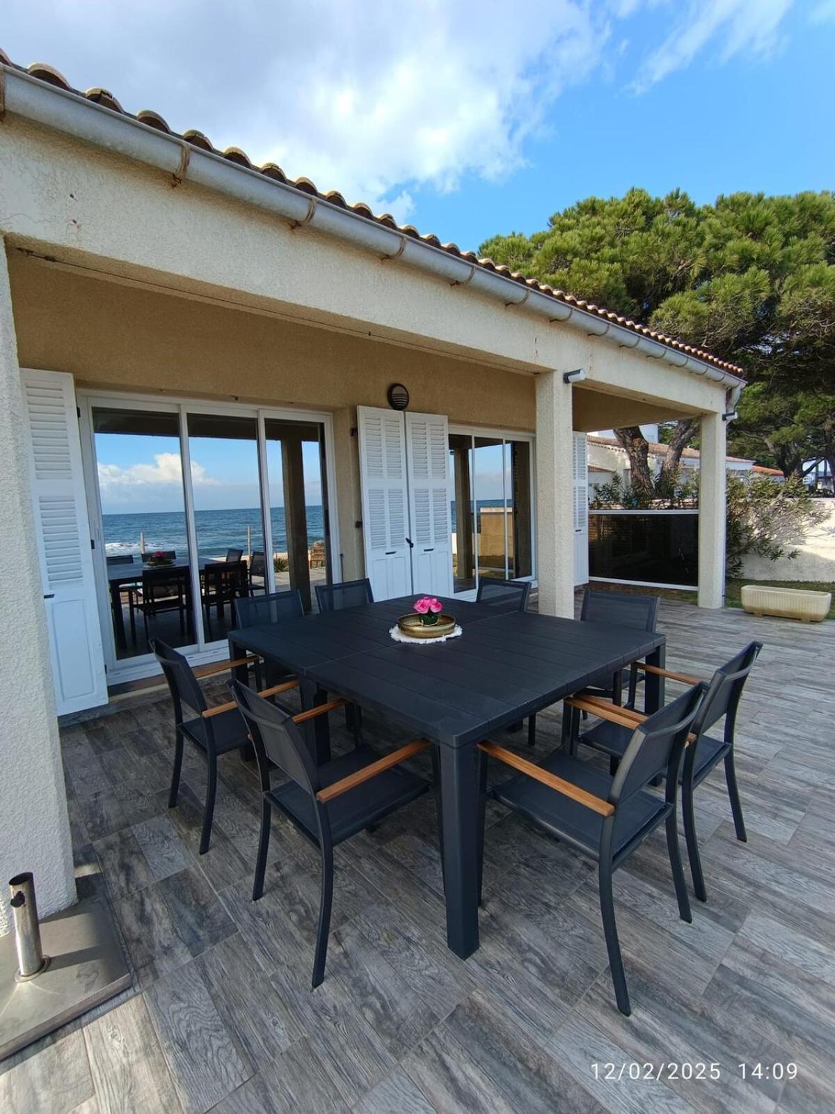 Villa Bord de mer, pieds dans l'eau, vue panoramique San-Nicolao Exterior foto